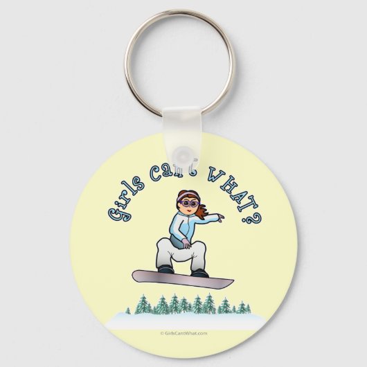 Red Snowboarder Sleutelhanger (Voorkant)