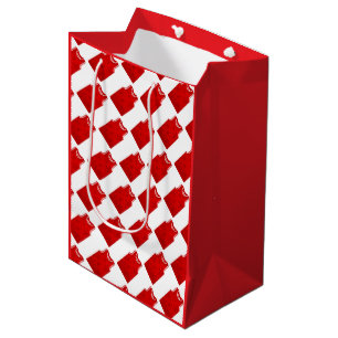 Red Snowflake Basketball Jersey Medium Cadeauzakje