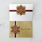 Red snowflake Business Hartelijk dank Bedankkaart (Binnen)