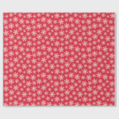 Red Snowflake Cadeaupapier (Vlak)