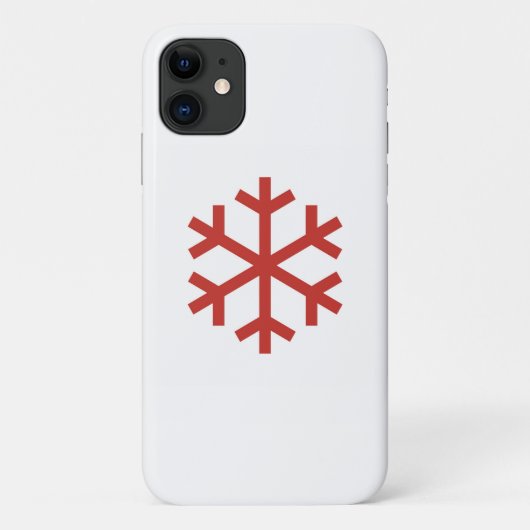 Red Snowflake Case-Mate iPhone Case (Achterkant)
