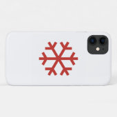Red Snowflake Case-Mate iPhone Case (Achterkant (horizontaal))
