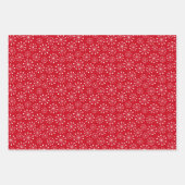 Red Snowflake Inpakpapier Vel (Voorkant)