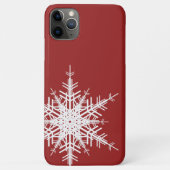 Red Snowflake iPhone Case (Achterkant)