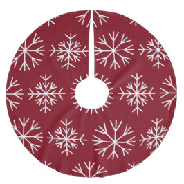 Red Snowflake kerst Kerstboom Rok