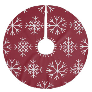 Red Snowflake kerst Kerstboom Rok