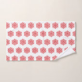 Red Snowflake Pattern Bath Towel Set Bad Handdoek (Handdoek)