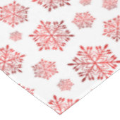 Red Snowflake Pattern Tafelkleed (Gekanteld)