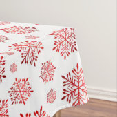 Red Snowflake Pattern Tafelkleed (Voorbeeld)