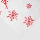 Red Snowflake Pattern Tissuepapier (Detail)