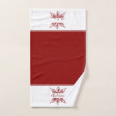 Red snowflake personalized bath towel set bad handdoek (Handdoek)