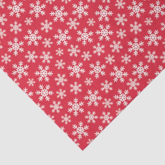 Red Snowflake Tissuepapier (Detail)