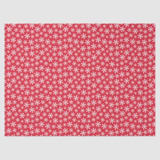 Red Snowflake Tissuepapier (Voorkant)