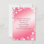 Red Snowflakes Enclosure Card Kaart (Voorkant)