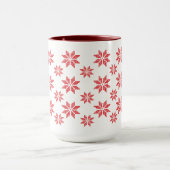 Red Snowflakes kerst Mok (Midden)