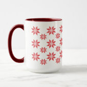 Red Snowflakes kerst Mok (Links)
