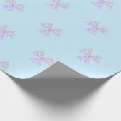 Red Snowflakes Merry Christmas Script with 2026 Wr Cadeaupapier (Hoek)