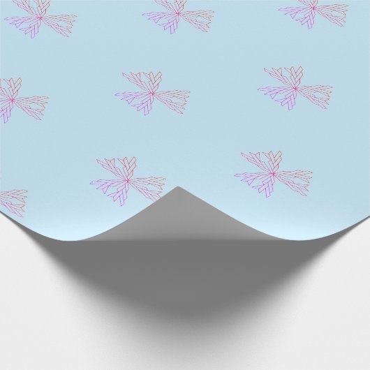 Red Snowflakes Merry Christmas Script with 2026 Wr Cadeaupapier (Hoek)