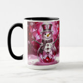 Red Snowman Snowflakes Holiday Mug Mok (Links)