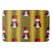 Red Snowmen op Gold Badmat (Voorkant)