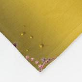 Red Snowmen op Gold Fleece Deken (Hoek)