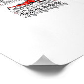 Red Snowmobile Holiday Sweater Merry Sledmas Ugly  Poster (Hoek)