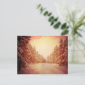 Red Snowy Road, Conifer, CO Briefkaart (Staand voorkant)