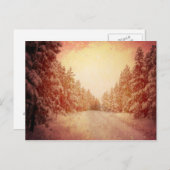 Red Snowy Road, Conifer, CO Briefkaart (Voorkant / Achterkant)