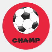 Red Soccer Champ Stickers (Voorkant)