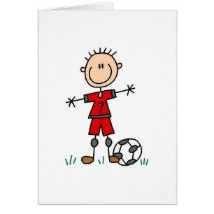 Red Soccer Player-kaart