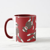 Red Sock Monkey Print Mok (Links)