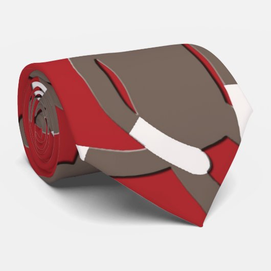 Red Sock Monkey-Stropdas Stropdas (Opgerold)