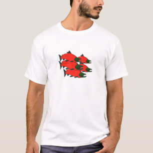 Red Sockeye Salmon Art T-shirt