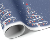 Red Socks and Baseball Ornaments On a Tree Cadeaupapier (Rol Hoek)