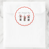 Red Soda Baby Ready to POP 3" Round Sticker (Tas)