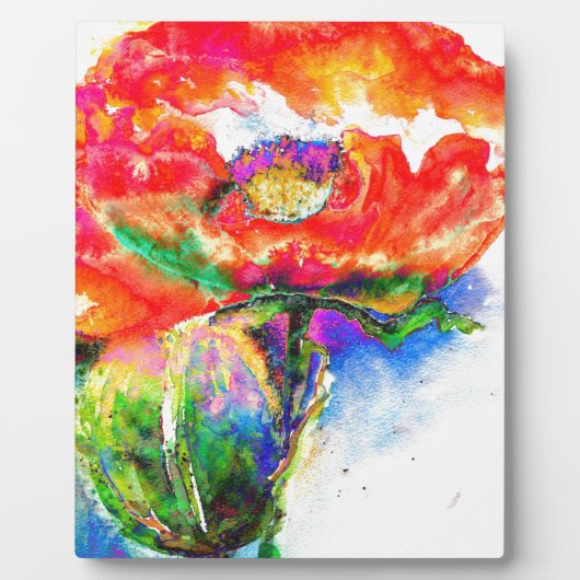 Red Solar Poppy Fotoplaat (Voorkant)