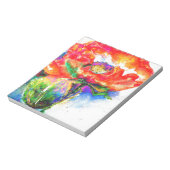 Red Solar Poppy Notitieblok (Linkerzijde)