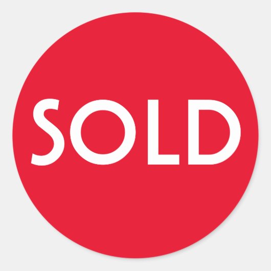 Red Sold Sticker (Voorkant)