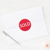 Red Sold Sticker (Envelop)