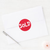Red Sold Sticker (Envelop)