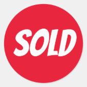 Red Sold Sticker (Voorkant)
