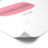 Red Soles heelt stilettos en MACARONS FLAVOREN Poster (Hoek)