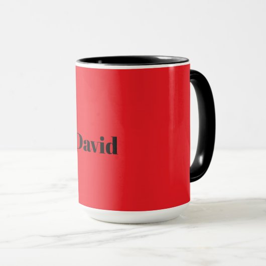 Red, solid red TEMPLATE, black text, Mok (Voorkant rechts)