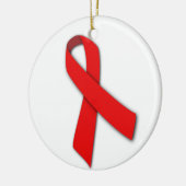 Red Solidarity Ribbon voor AIDS-patiënten Keramisch Ornament (Links)