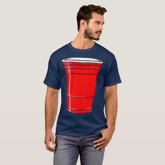 Red Solo Drink Cup Funny Graphic T-shirt (Voorkant volledig)