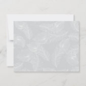 Red Songbird Save the Date Kaart (Achterkant)