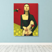 Red Sonja Canvas Afdruk (Insitu (Houten vloer))