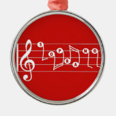 Red Soprano Singer Musical Ornament (Voorkant)