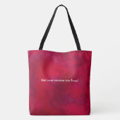 Red Sorority Black Art Tote Bag (Achterkant)