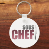 Red Sous Chef Sleutelhanger (Voorkant)